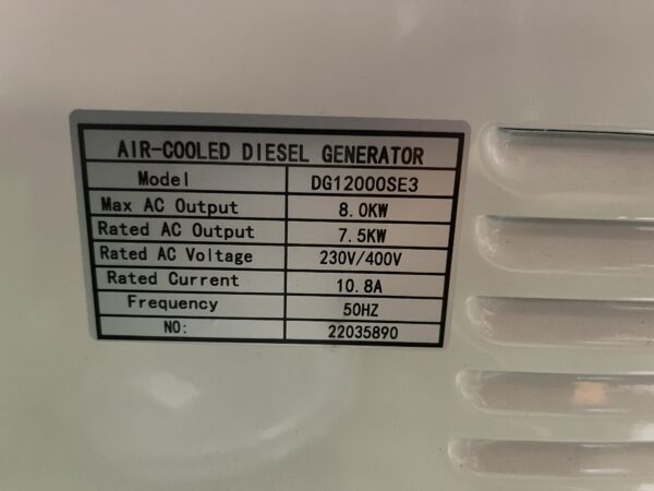 NEW ASHITA SILENT DIESEL GENERATOR 8kw VAT including in price - Image 8