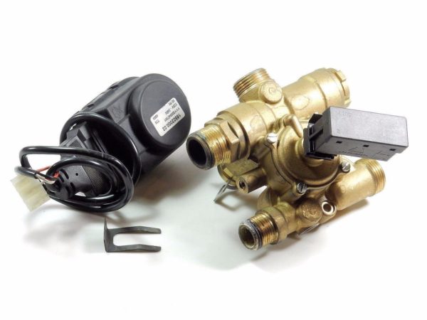 BAXI COMBI INSTANT 80E 80HE 105E & 105HE DIVERTER VALVE 248727 + MOTOR 248733