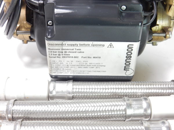 Stuart Turner Monsoon Universal 3bar Bar Twin Shower Pump 46410 - Image 3