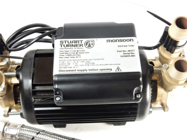 Stuart Turner Monsoon 3.5 - S4.0 bar Twin Shower Pump 46417 - Image 7