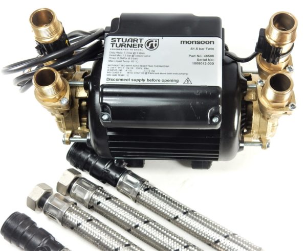 Stuart Turner Monsoon S1.5 bar Bar Twin Shower Pump 46506 - Image 6