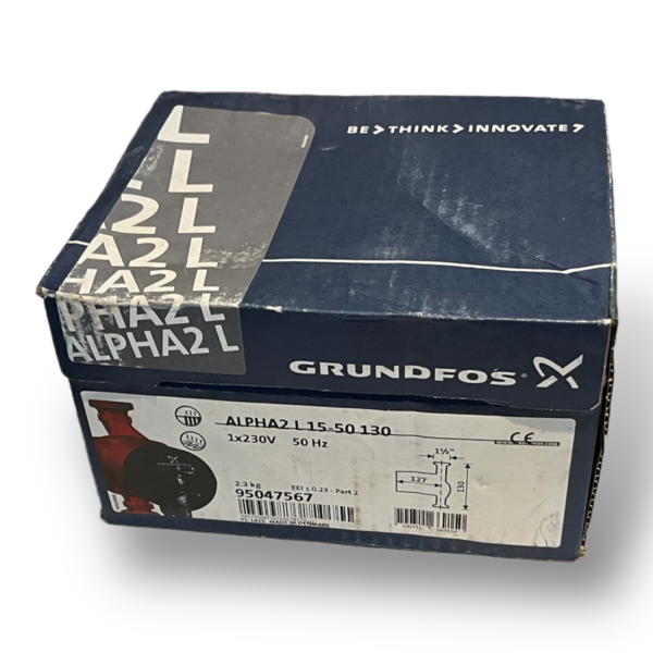 NEW GRUNDFOS ALPHA2 L 15-50 130 CENTRAL HEATING CIRCULATING PUMP 95047567 - Image 2