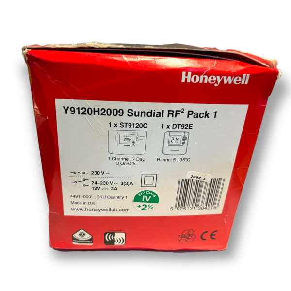 Honeywell Sundial RF2 Wireless Timer & Room Thermostat Pack 1 Y9120H2009 - Image 4