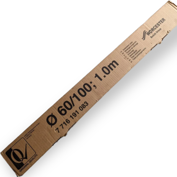 Worcester Bosch 60/100, 100mm 1 Meter Flue Extension 7716191083 Genuine - Image 3