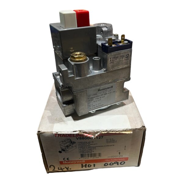 HONEYWELL V8800C1127 RED & WHITE BUTTON 24V GAS VALVE V8800 1127 BNIB - Image 5