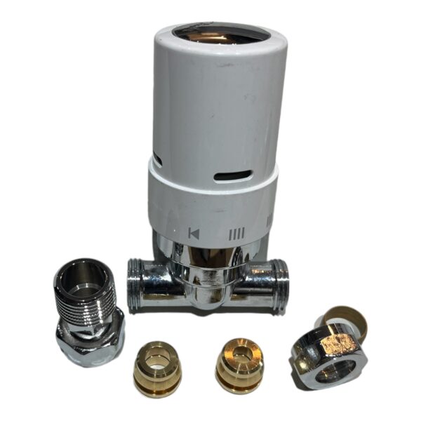 Danfoss RasD2 Combi 013G6015 Chrome Straight 8/10/15mm Valve - Image 2