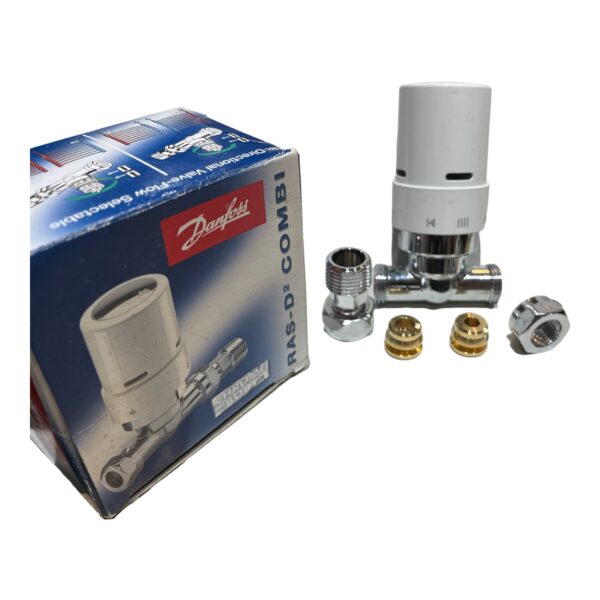 Danfoss RasD2 Combi 013G6015 Chrome Straight 8/10/15mm Valve