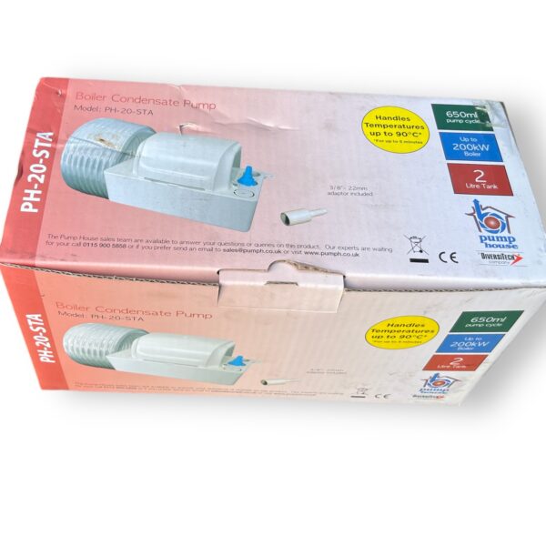 NEW Pump House 2L Boiler Condensate Pump PH-20-STA | VCMA-20STA Genuine Item