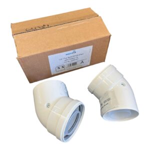 New Pair Baxi Potterton 720647901 Multifit 135° Degree Flue Bend Group A 60/100mm