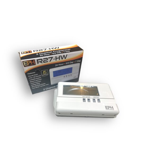 EPH Wired Central Heating & Hot Water Programmer 7 Day, 5/2 Day, 24 Hour R27-HW - Image 2