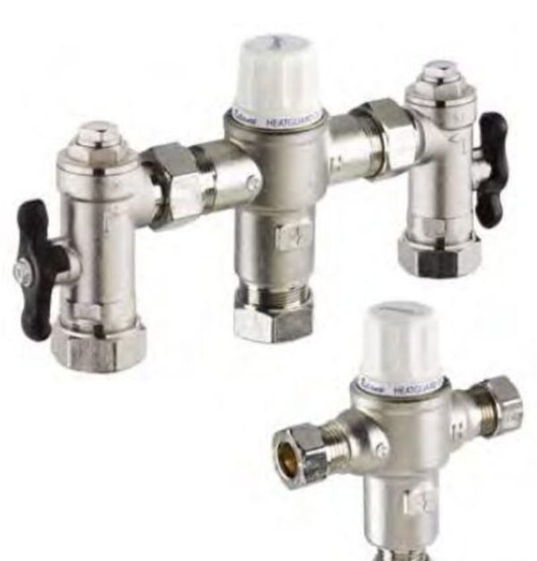 THERMOSTATIC MIXING VALVE Heatguard DC3 4in1 TMV3 approved 15mm HEAT 170 005