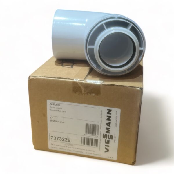 New Genuine Viessmann 87° Flue Bend 60/100mm 7373226