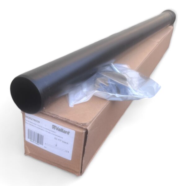 Vaillant 0020219539 1m Extension Pipe for Variable Termination Kit Black BNIB