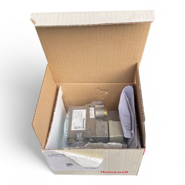 HONEYWELL V4400C1237U 240V RED AND WHITE PUSH BUTTON GAS VALVE - NEW