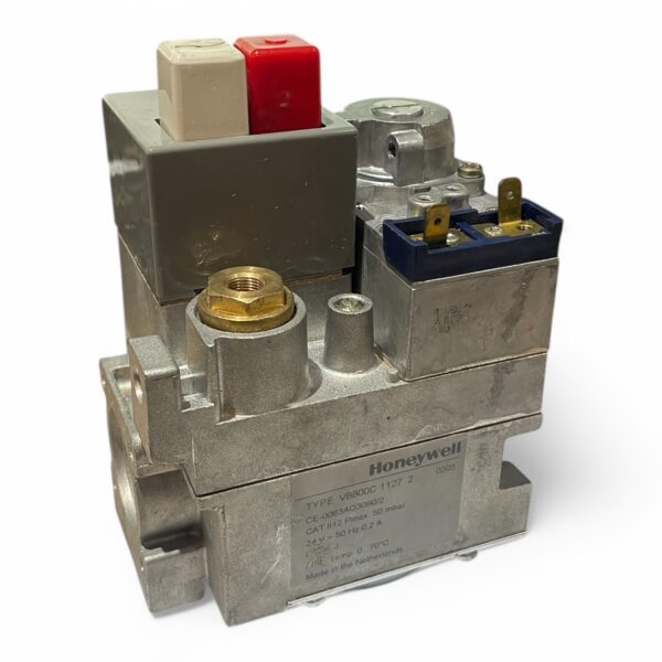 HONEYWELL V8800C1127 U RED AND WHITE PUSH BUTTON GAS VALVE 24v V8800C 1127