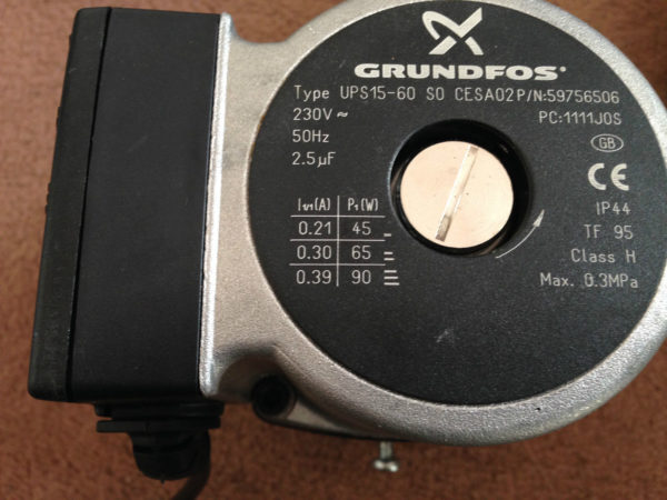 Johnson & Starley Reno PUMP ASSEMBLY